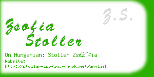 zsofia stoller business card